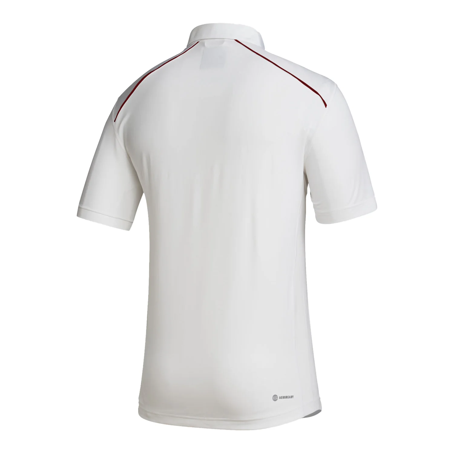 Indiana Hoosiers Adidas Sideline White Polo - Image 2