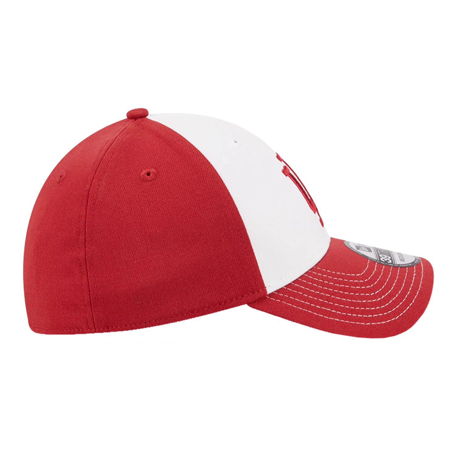 Indiana Hoosiers Two Tone Primary Logo White Flex Hat - Image 5