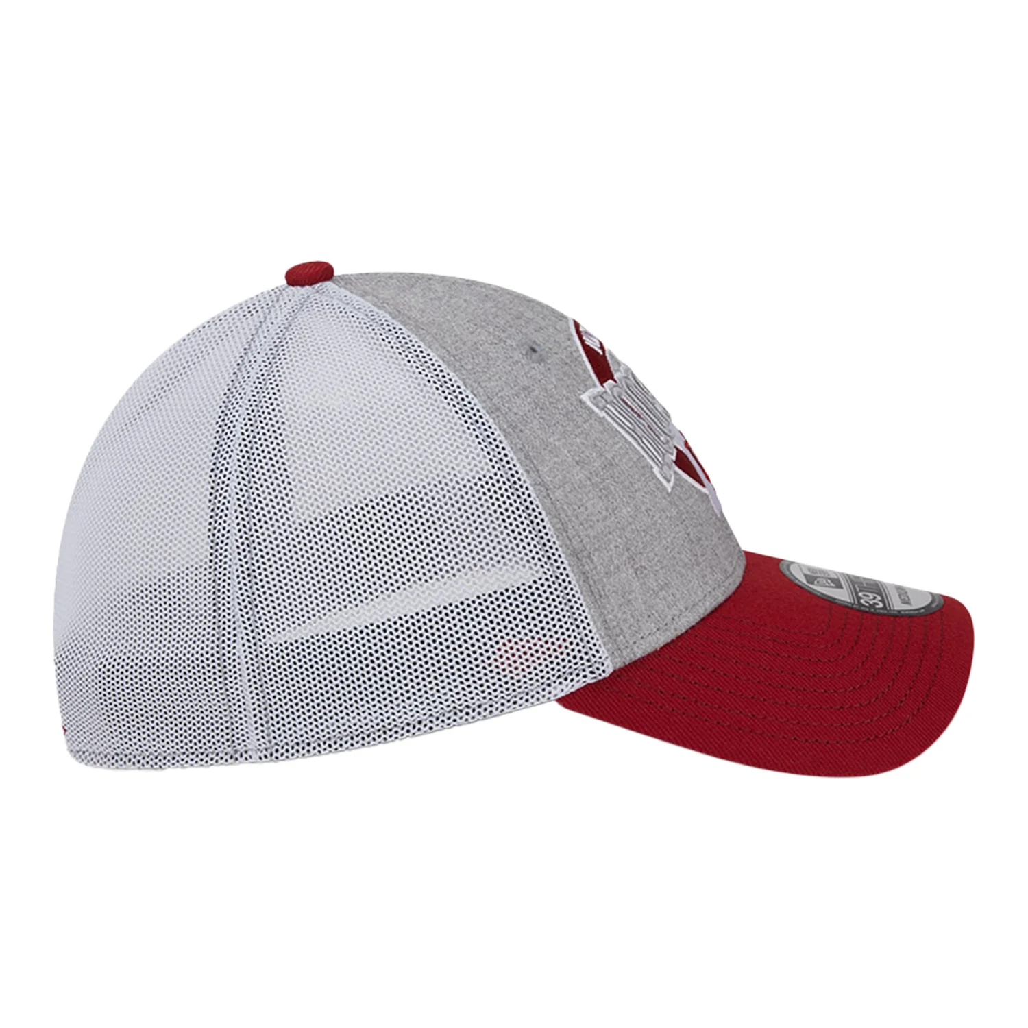 Indiana Hoosiers Round Logo Heather Grey Flex Hat - Image 4