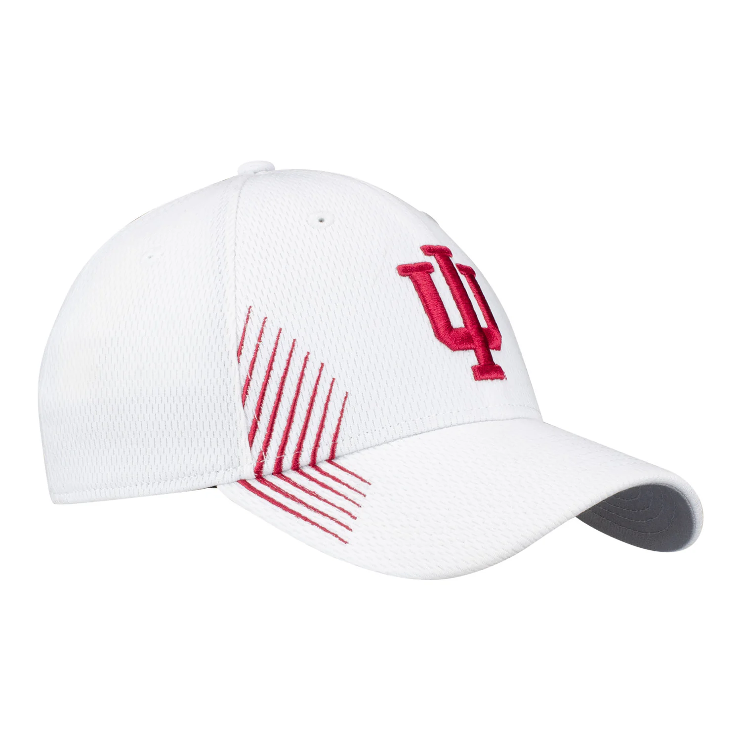 Indiana Hoosiers Primary Active White Flex Hat - Image 3