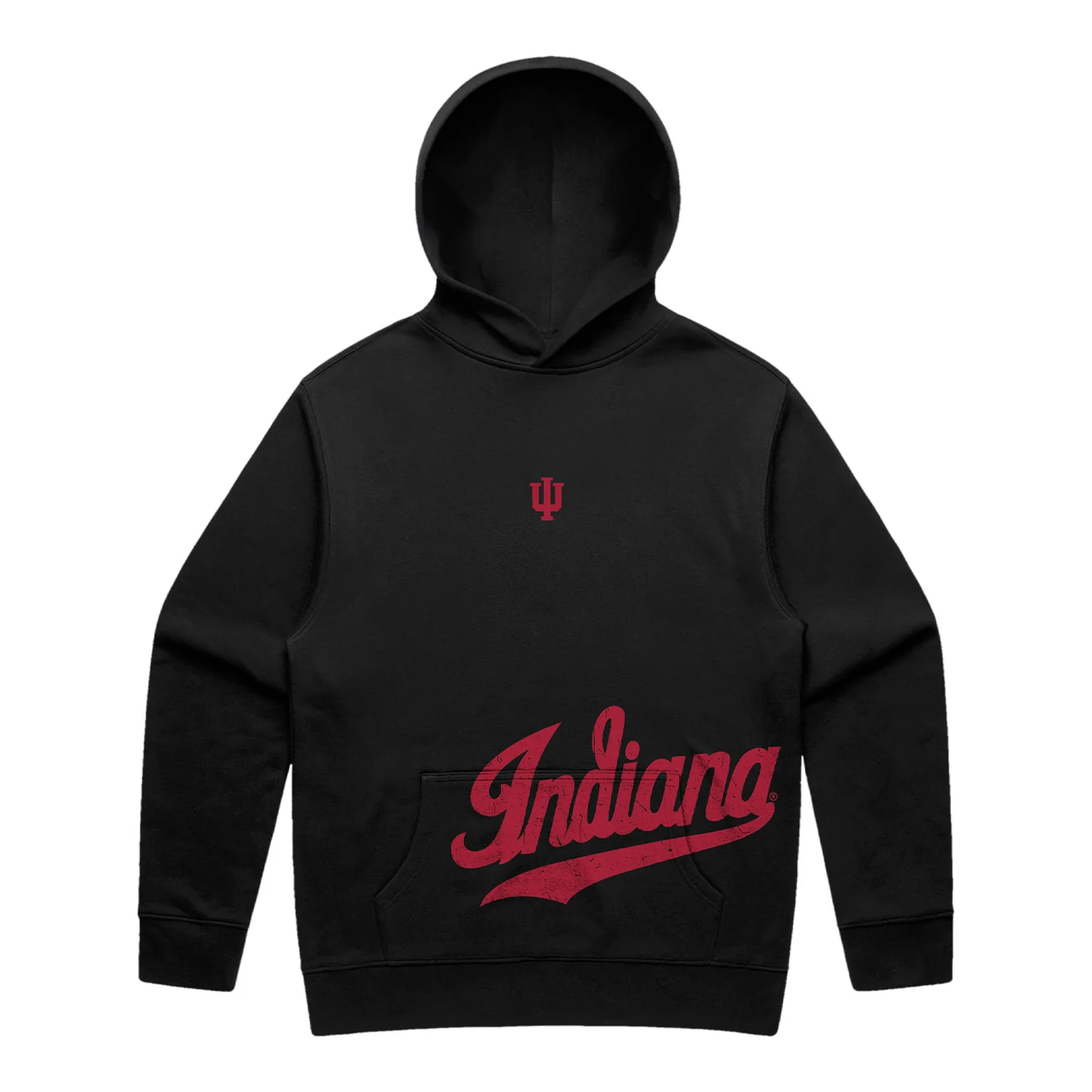 Indiana Hoosiers Black Script Hooded Sweatshirt